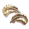 Boucles d'oreilles en or jaune avec diamants