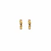 Boucles d'oreilles en or jaune et blanc
