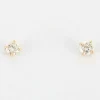 Boucles d'oreilles en Or jaune & diamants