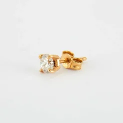 Boucles d'oreilles en Or jaune & diamants