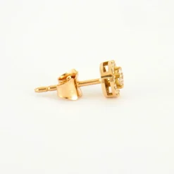 Boucles d'oreilles en Or jaune & diamants