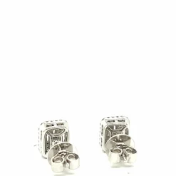 Boucles d'oreilles en or jaune 18 carats et diamants
