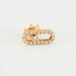 Boucles d'oreilles en Or jaune & diamants