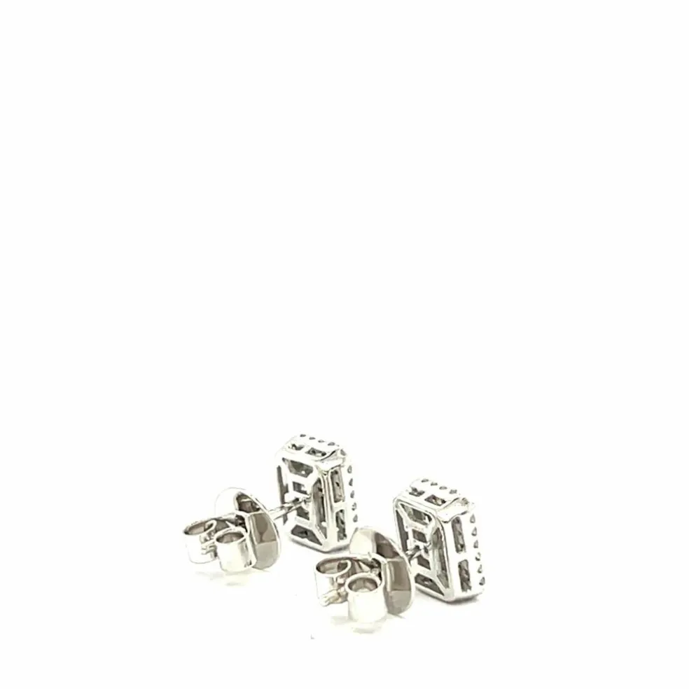 Boucles d'oreilles en or jaune 18 carats et diamants