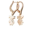 Boucles d'oreilles en or rose et diamants