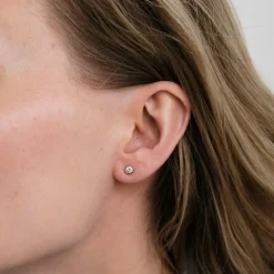Boucles d'oreilles en Or rose & diamants