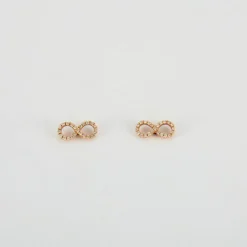 Boucles d'oreilles en Or rose & diamants