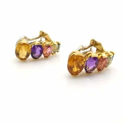 Boucles d'oreilles en pierres précieuses