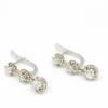 Boucles d'oreilles en platine et diamants