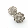 Boucles d'oreilles en platine avec diamants taille ancienne