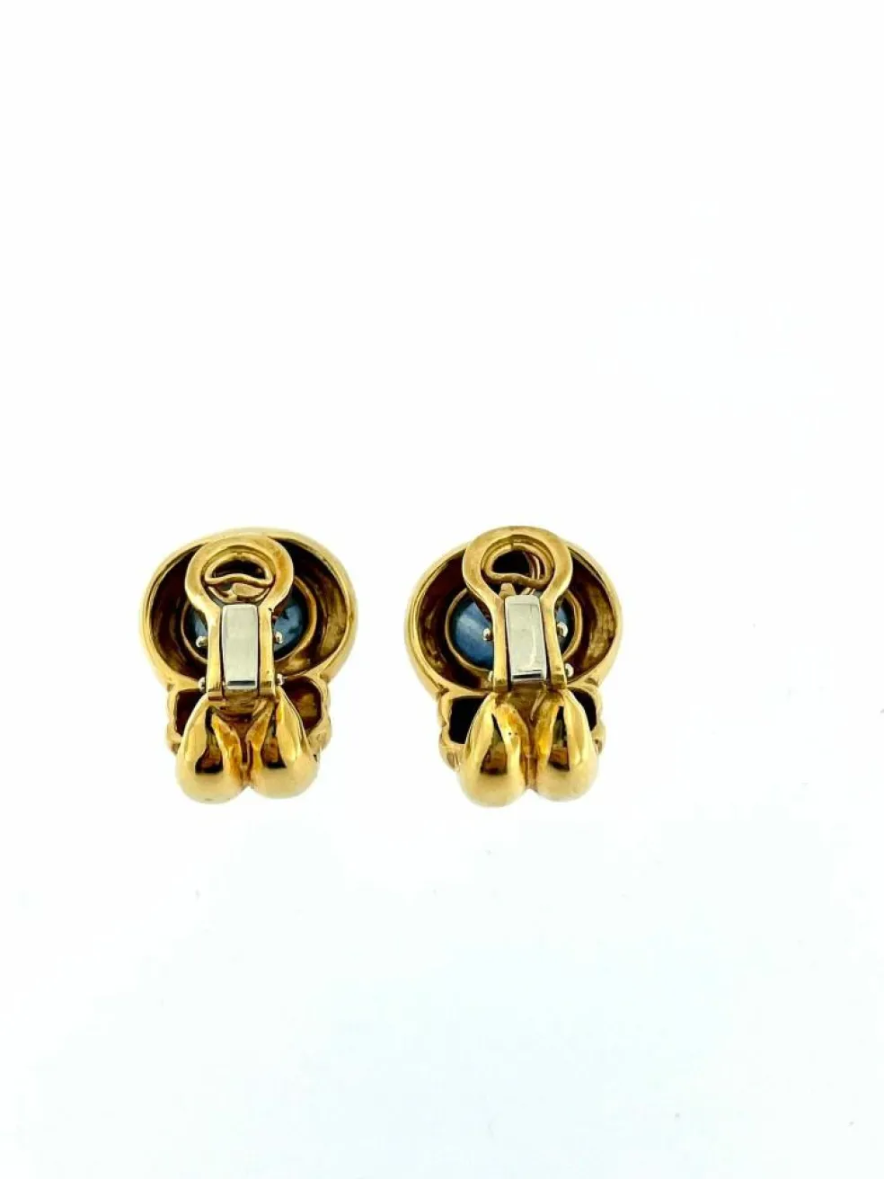 Boucles d'oreilles et pendentif saphirs de Ceylan certificat IGI