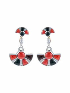 Boucles d'oreilles Eventails