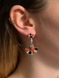 Boucles d'oreilles Eventails