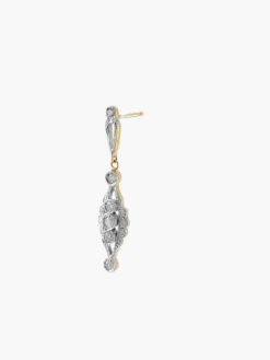 Boucles d'oreilles festonnées diamants