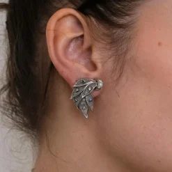 Boucles d'oreilles Feuillage Saphirs & Diamants