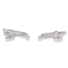 Boucles d'oreilles FLEUR BLANCHE en or blanc et diamant