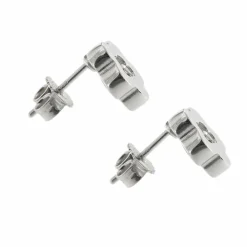 Boucles d'oreilles fleurs avec diamants