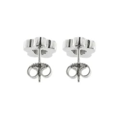 Boucles d'oreilles fleurs avec diamants