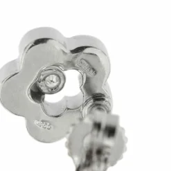 Boucles d'oreilles fleurs avec diamants