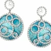 Boucles d'oreilles Fulvio Mello Circle Or blanc Diamants