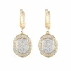 BOUCLES D'OREILLES "GIAVANA" OR & DIAMANTS