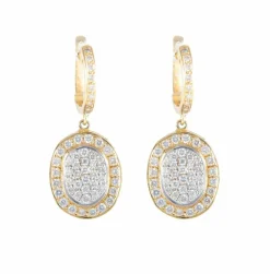 BOUCLES D'OREILLES "GIAVANA" OR & DIAMANTS