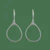 Boucles d'oreilles Goutte ajourée Diamants