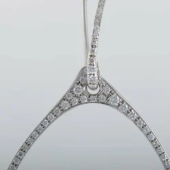 Boucles d'oreilles Goutte ajourée Diamants