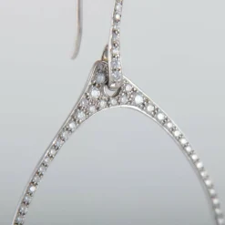 Boucles d'oreilles Goutte ajourée Diamants