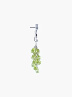 Boucles d'oreilles gouttelettes péridots