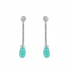 Boucles d'oreilles Gouttes d'émeraudes