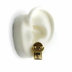 Boucles d'oreilles Huggie italiennes en or 18 carats