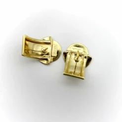 Boucles d'oreilles Huggie italiennes en or 18 carats