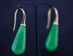 Boucles d'oreilles jade