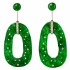 Boucles d'oreilles jade et diamants