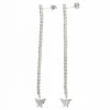 Boucles d'oreilles Ligne Or blanc Diamant
