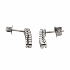 Boucles d'oreilles Ligne Or blanc Diamant