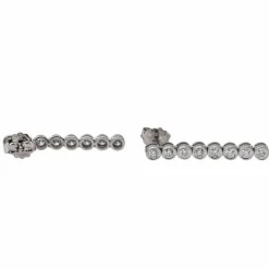 Boucles d'oreilles Ligne Or blanc Diamant