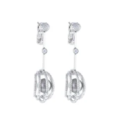 Boucles d'oreilles Lorenz Baümer en Or, Diamants et Perles de Tahiti