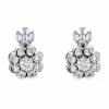 Boucles d'oreilles marguerite diamants clips