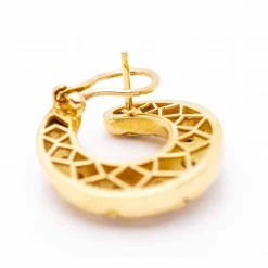 Boucles d'oreilles MEDIALUNA en or jaune et diamants