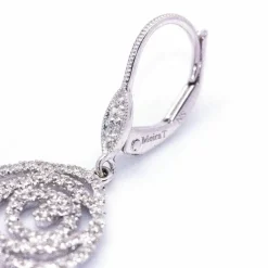 Boucles d'oreilles MONAKAL en or blanc et diamants