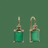 Boucles d'oreilles Onyx Vert, Diamants