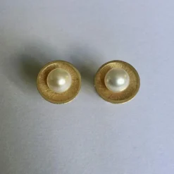 Boucles d'oreilles Or & perles