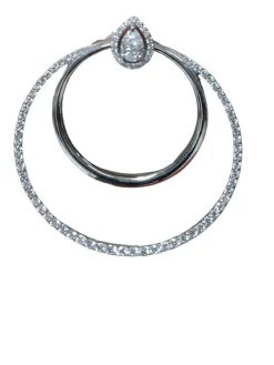 Boucles D'oreilles Or blanc Diamants