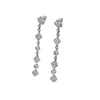 Boucles d'oreilles or blanc et diamants