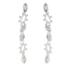 Boucles d'oreilles or blanc diamants