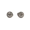 Boucles d'oreilles or blanc serties de diamants GIA