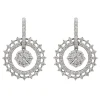 Boucles d'oreilles Or blanc Diamant