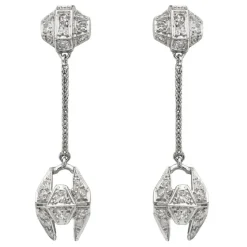 Boucles d'oreilles Or blanc Diamant